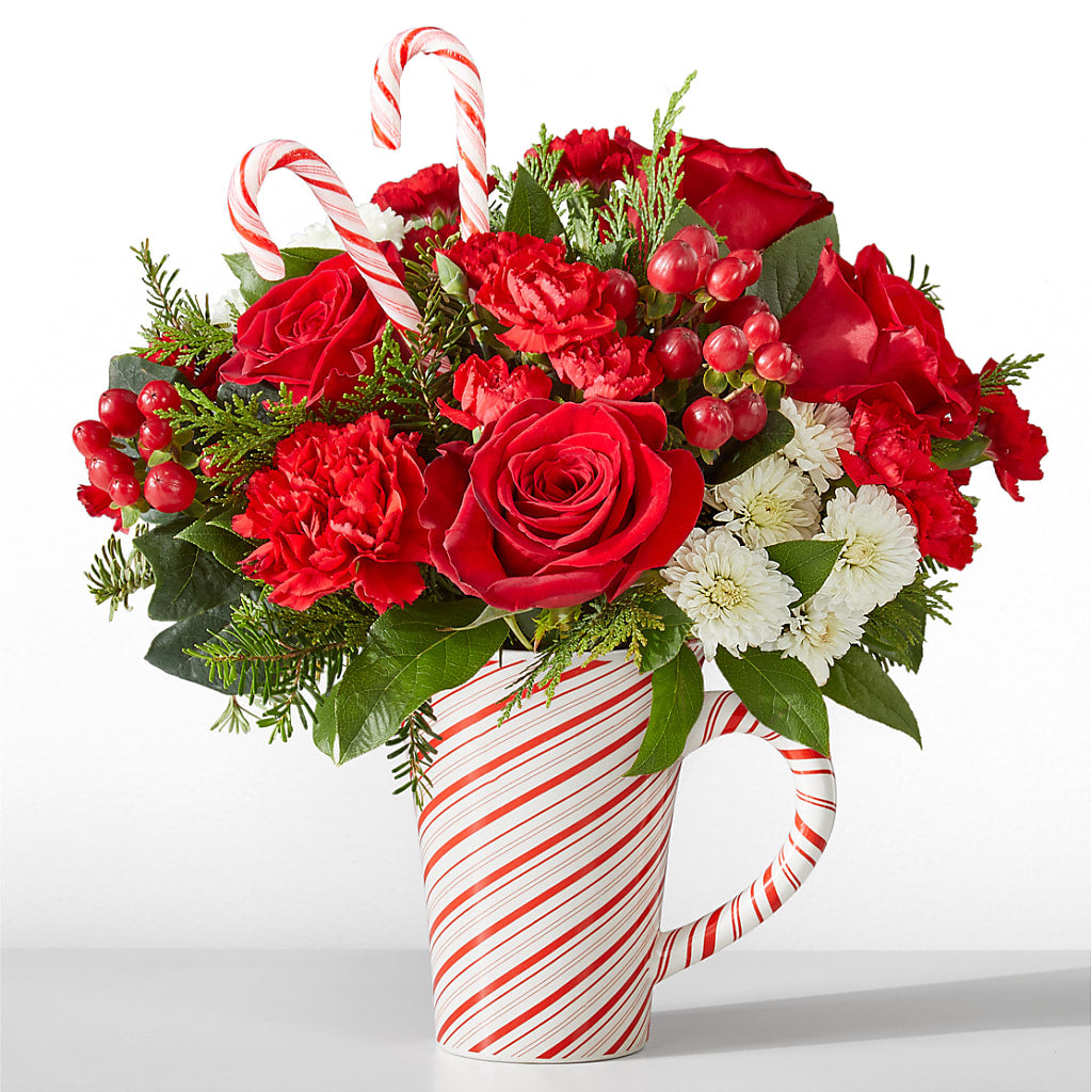 Peppermint Swirl Mug – Olson Florist, Salem OR