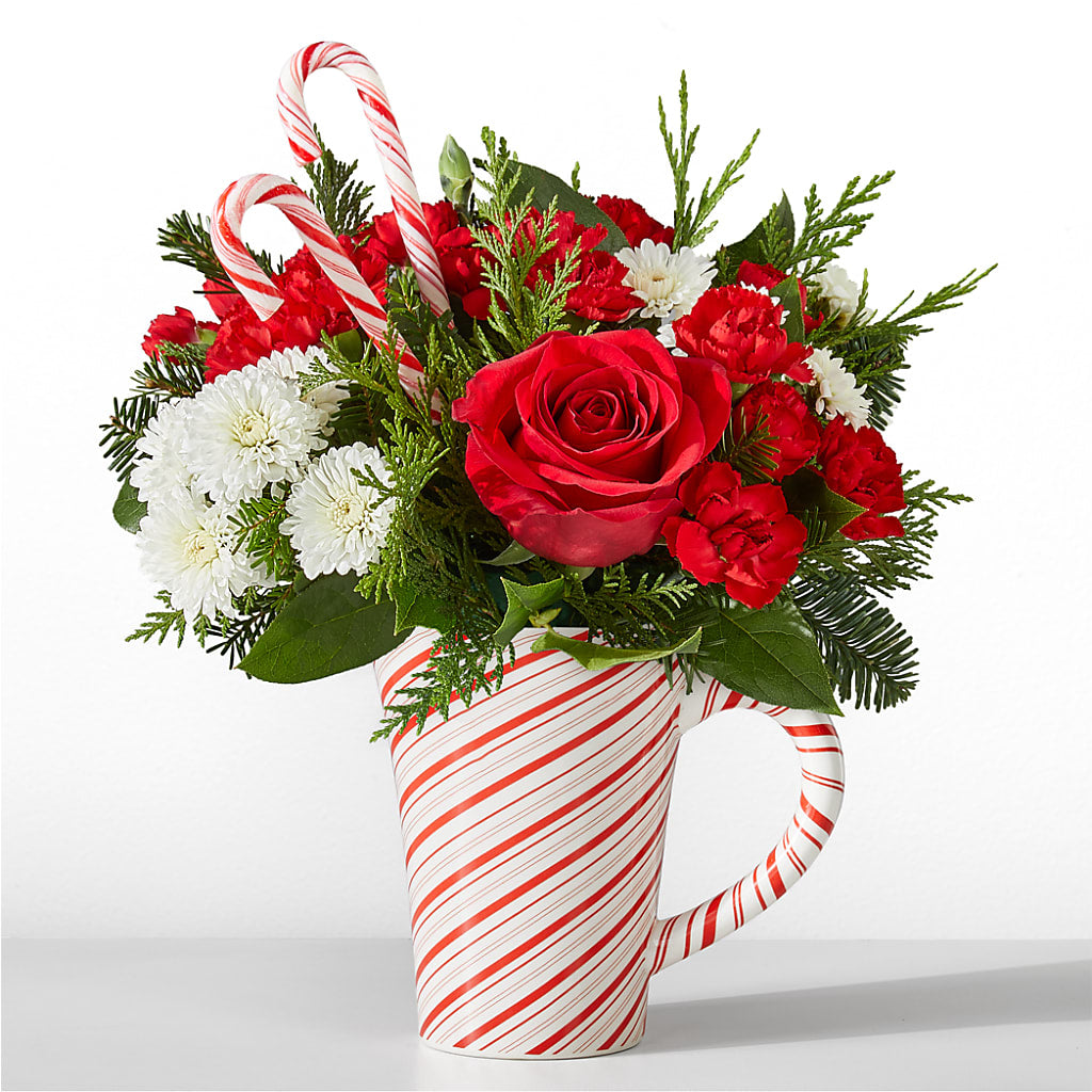 Peppermint Swirl Mug – Olson Florist, Salem OR