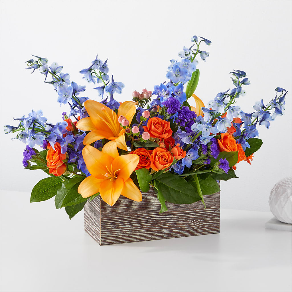 Radiant Citrus Box Bouquet – Olson Florist, Salem OR
