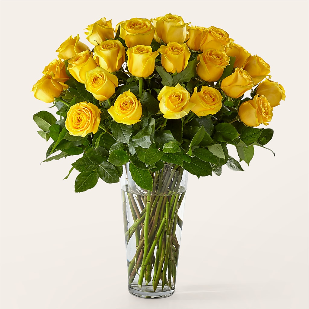 Long Stem Yellow Rose Bouquet – Olson Florist, Salem OR