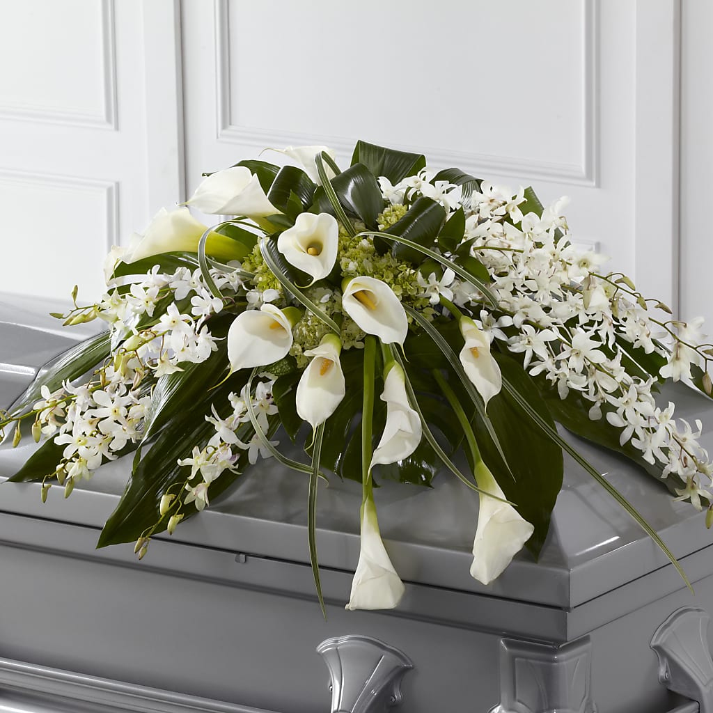 Angel Wings Casket Spray – Olson Florist, Salem OR