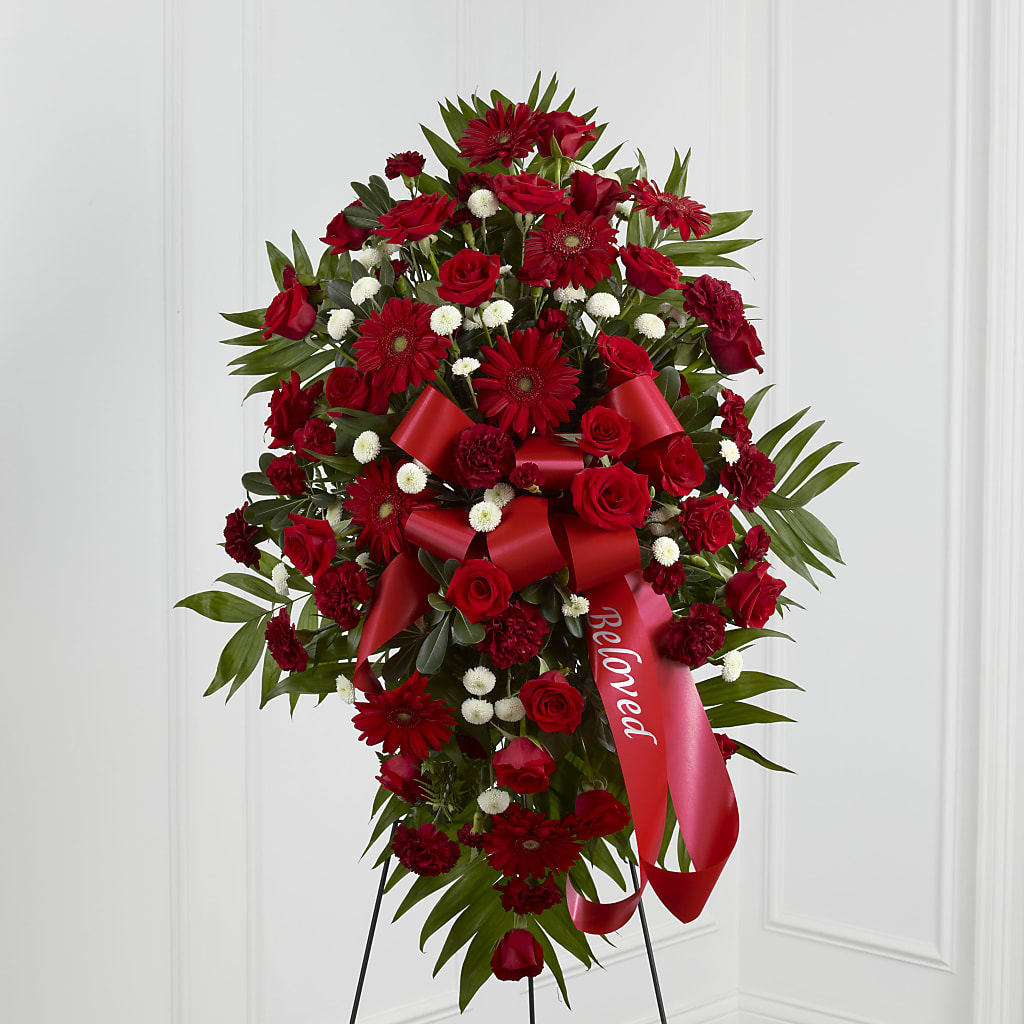 Treasured Memories Standing Spray – Olson Florist, Salem OR