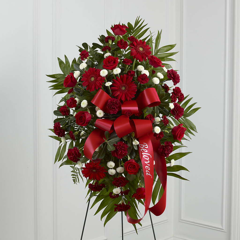 Treasured Memories Standing Spray – Olson Florist, Salem OR