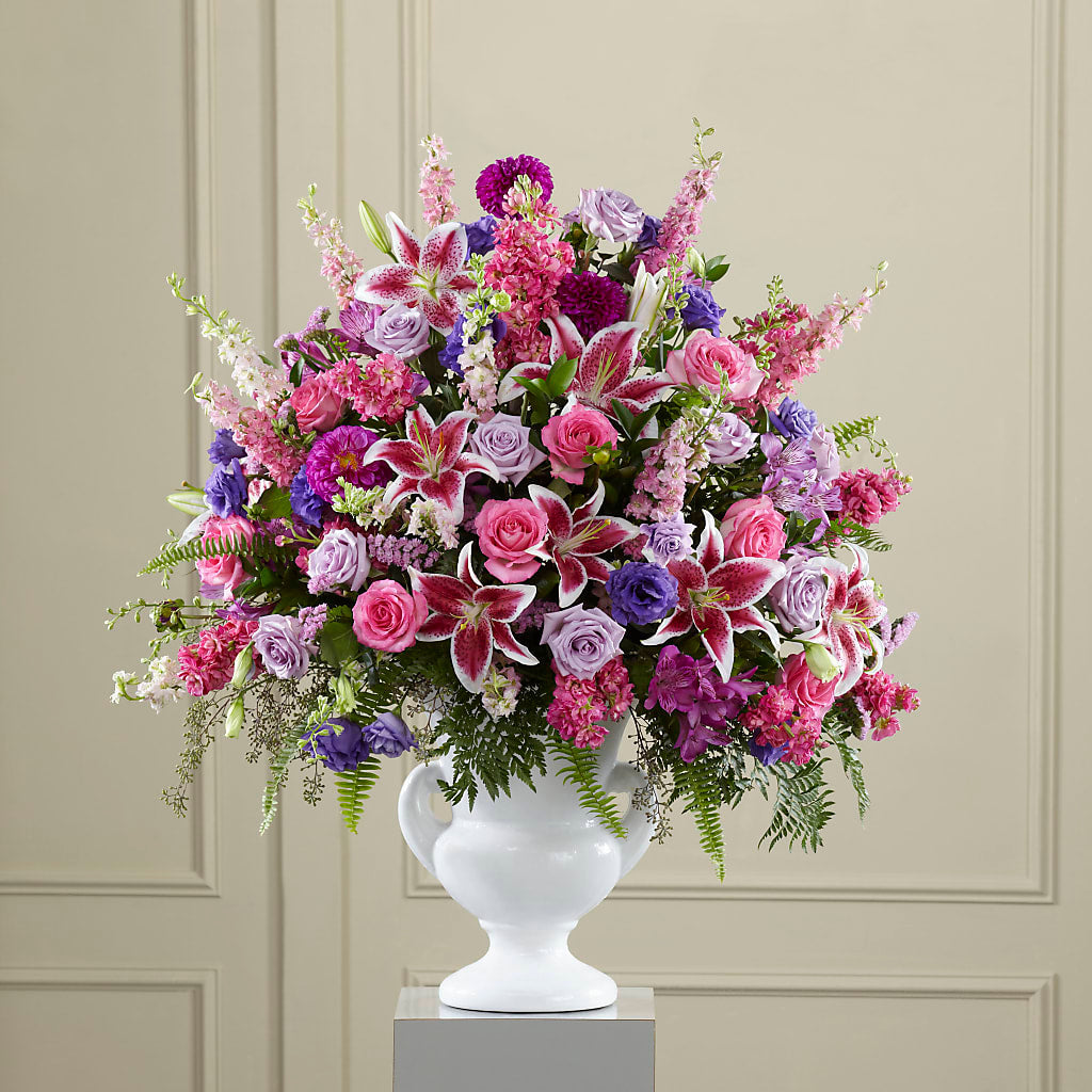 Peaceful Tribute Arrangement – Olson Florist, Salem OR
