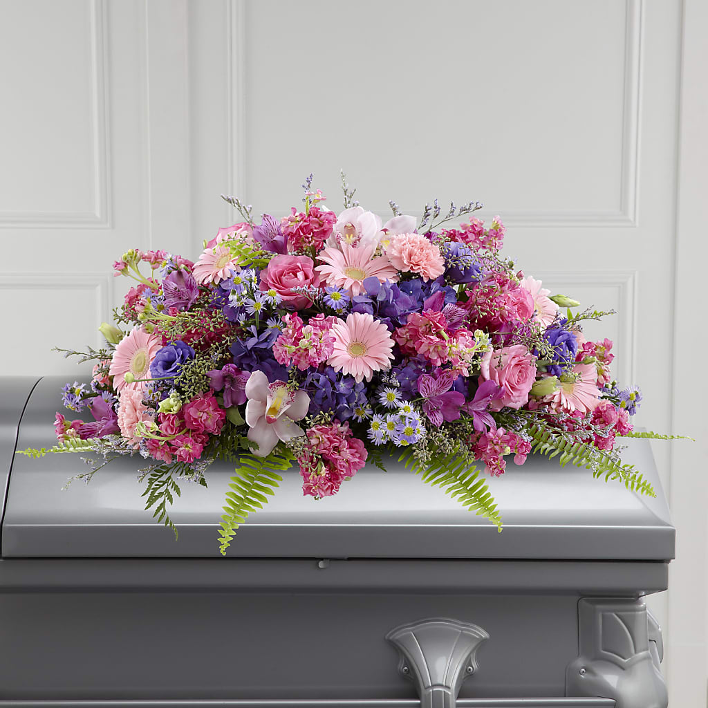 Glorious Garden Casket Spray – Olson Florist, Salem OR