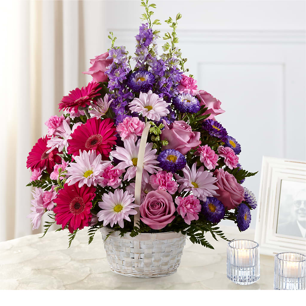 Pastel Peace Basket – Olson Florist, Salem OR
