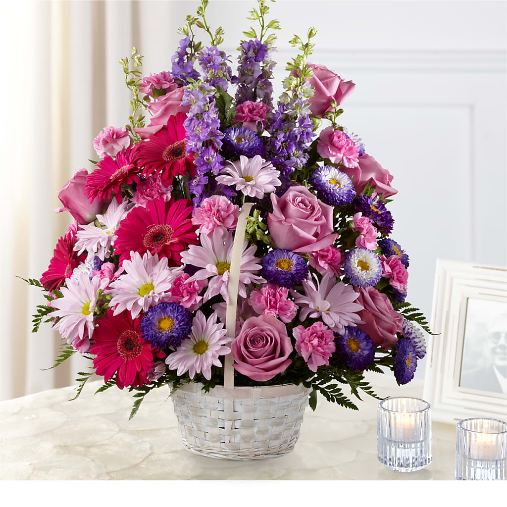 Pastel Peace Basket – Olson Florist, Salem OR