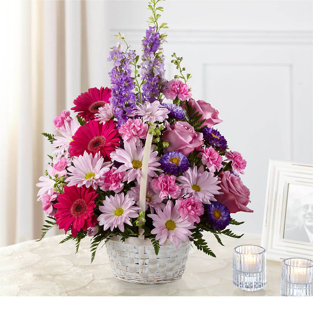 Pastel Peace Basket – Olson Florist, Salem OR