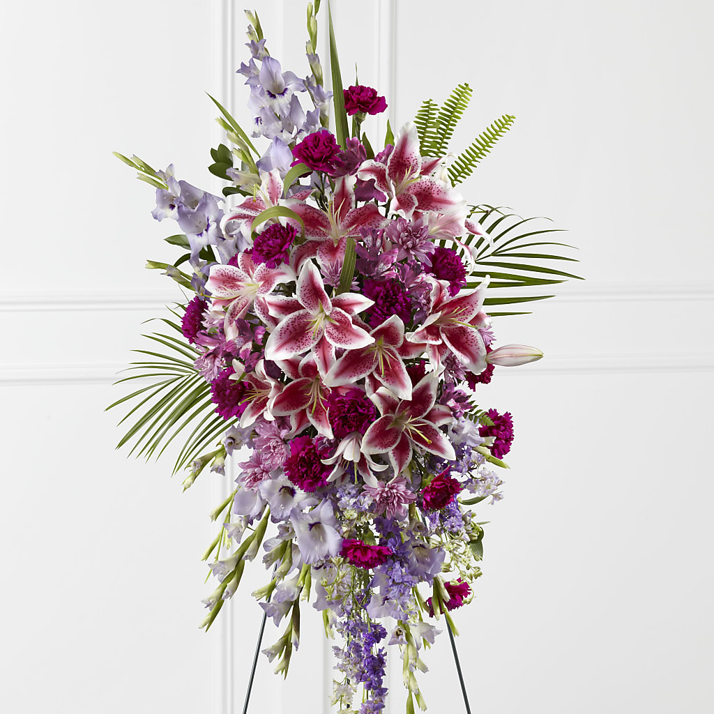 Tender Touch Standing Spray – Olson Florist, Salem OR