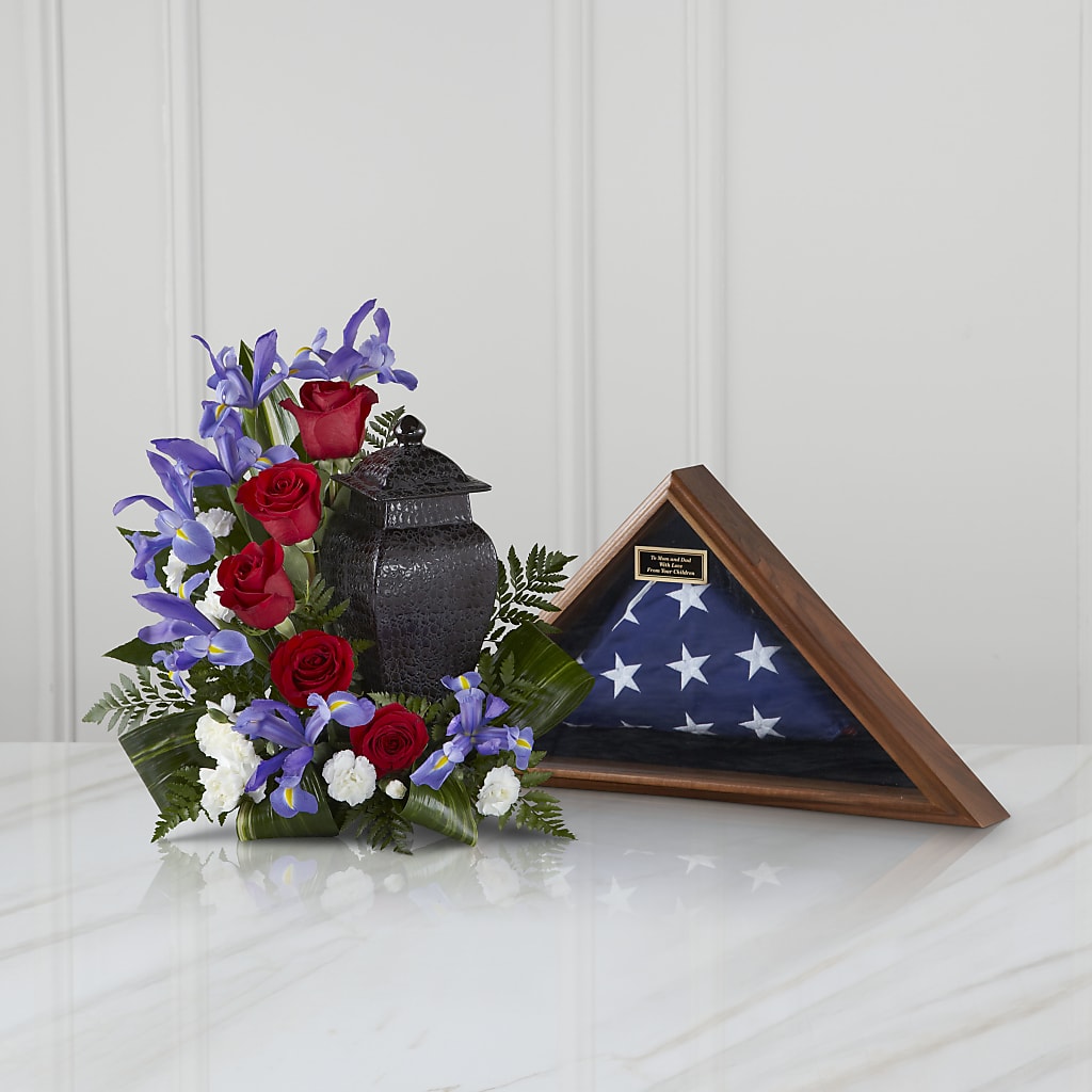 Patriotic Tribute Arrangement – Olson Florist, Salem OR