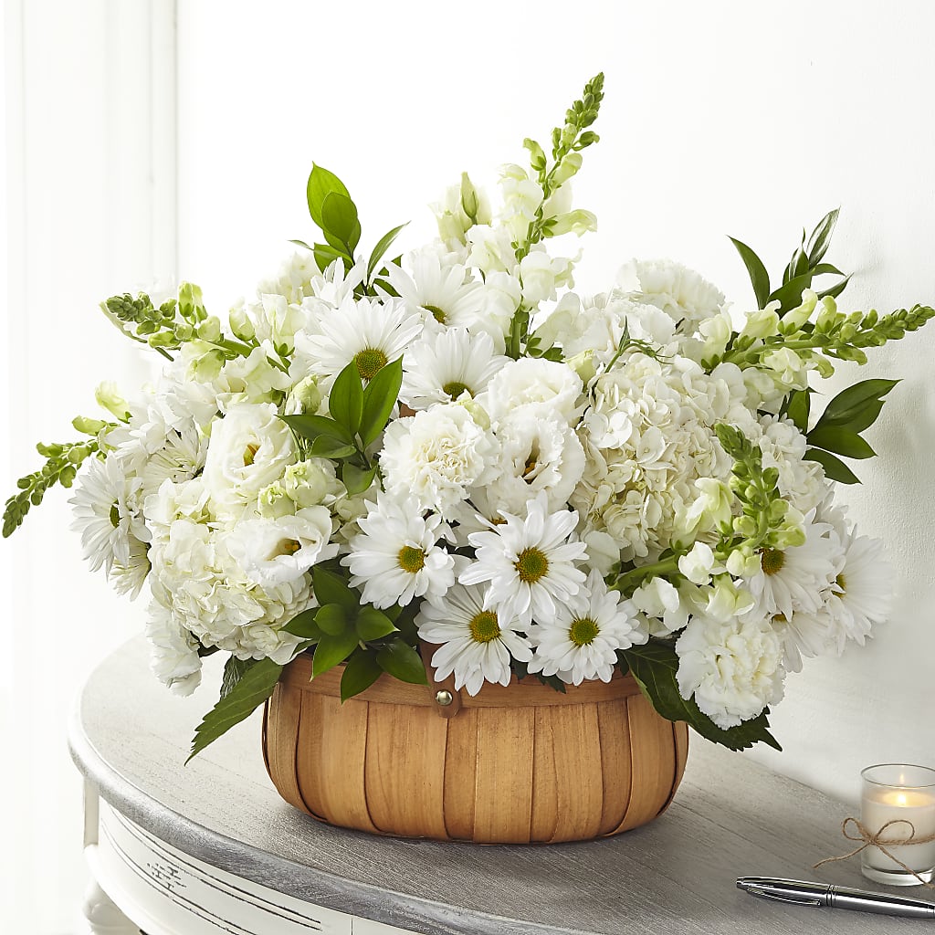 Pure Ivory Basket – Olson Florist, Salem OR