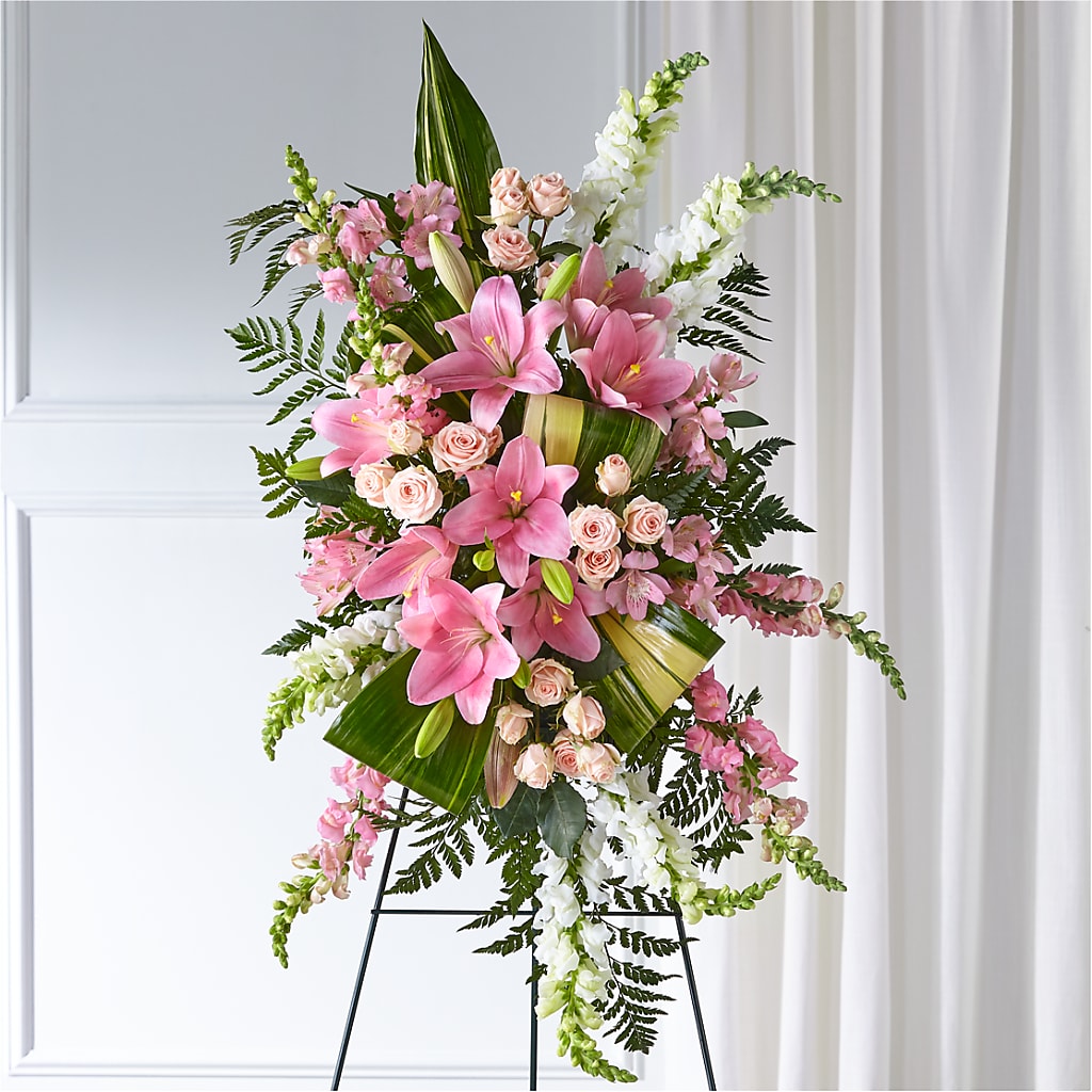 Elegant Embrace Standing Spray – Olson Florist, Salem OR