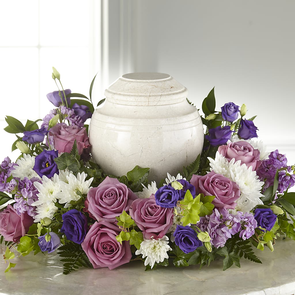 Blooming Sympathy Cremation Adornment – Olson Florist, Salem OR