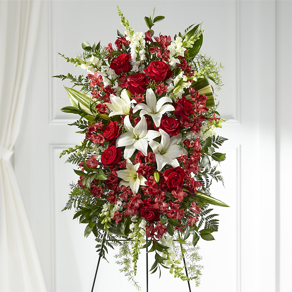 Everlasting Memory Standing Spray – Olson Florist, Salem OR