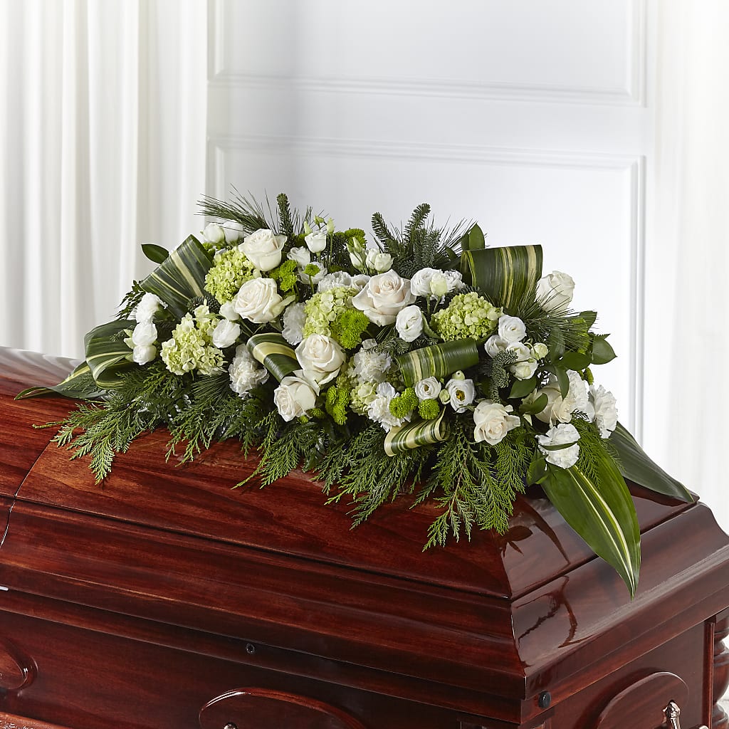 Hopeful Gesture Casket Spray – Olson Florist, Salem OR