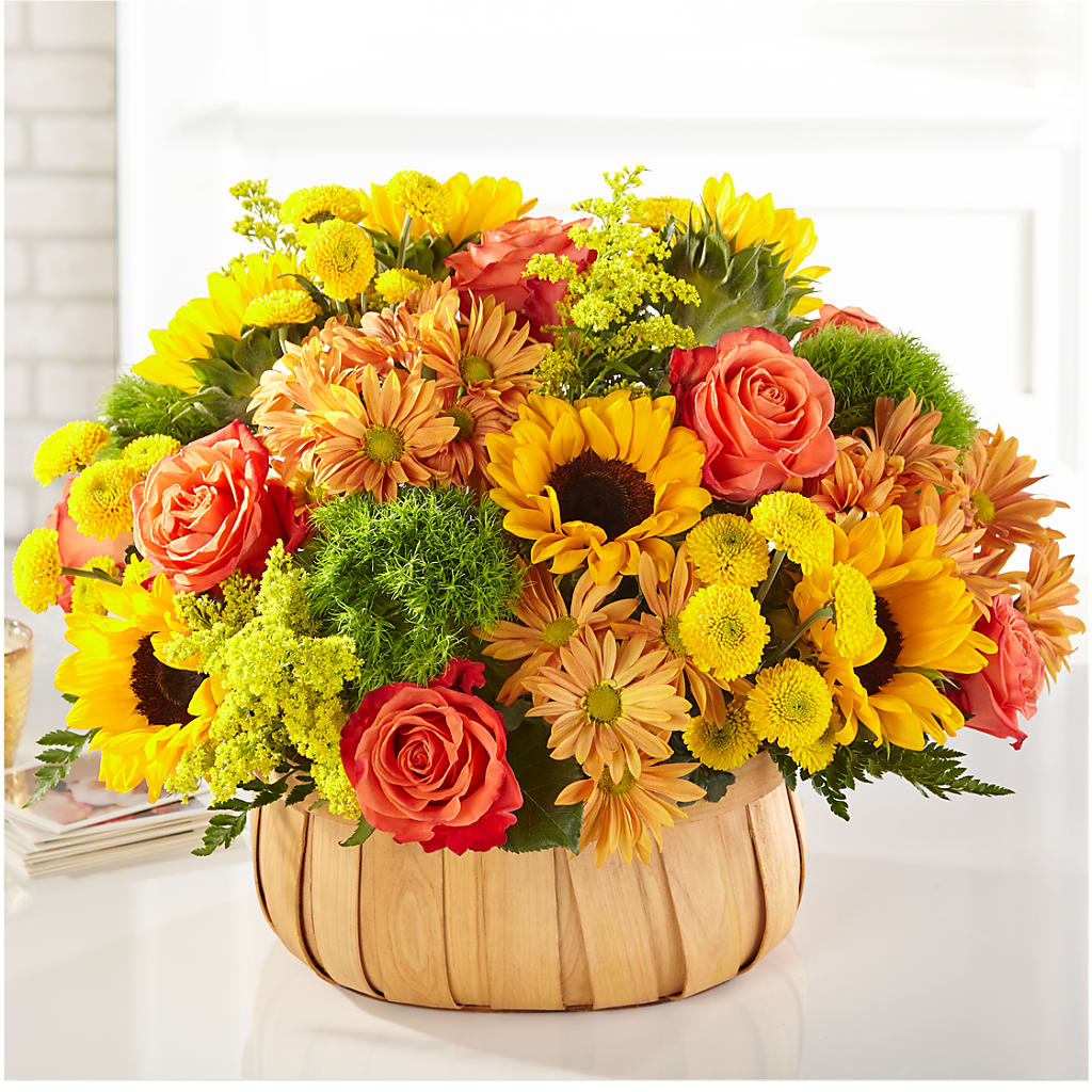 Harvest Sunflower Basket – Olson Florist, Salem OR