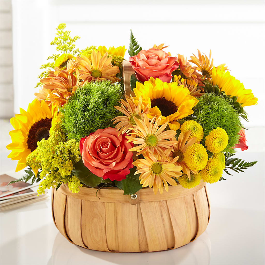 Harvest Sunflower Basket – Olson Florist, Salem OR
