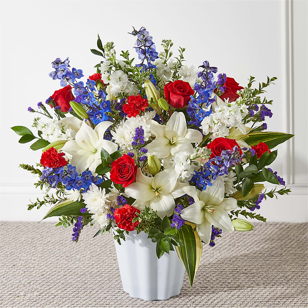 Consoled Floor Basket – Olson Florist, Salem OR