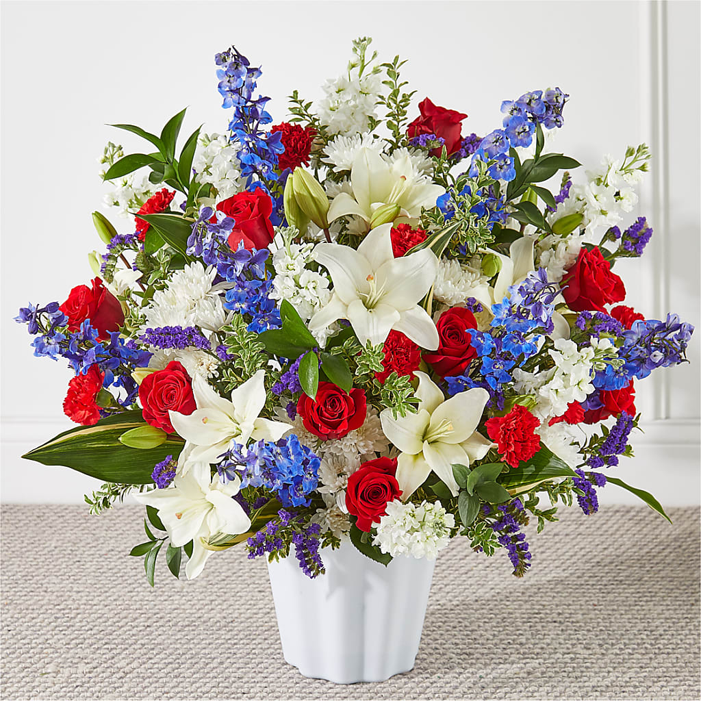 Consoled Floor Basket – Olson Florist, Salem OR