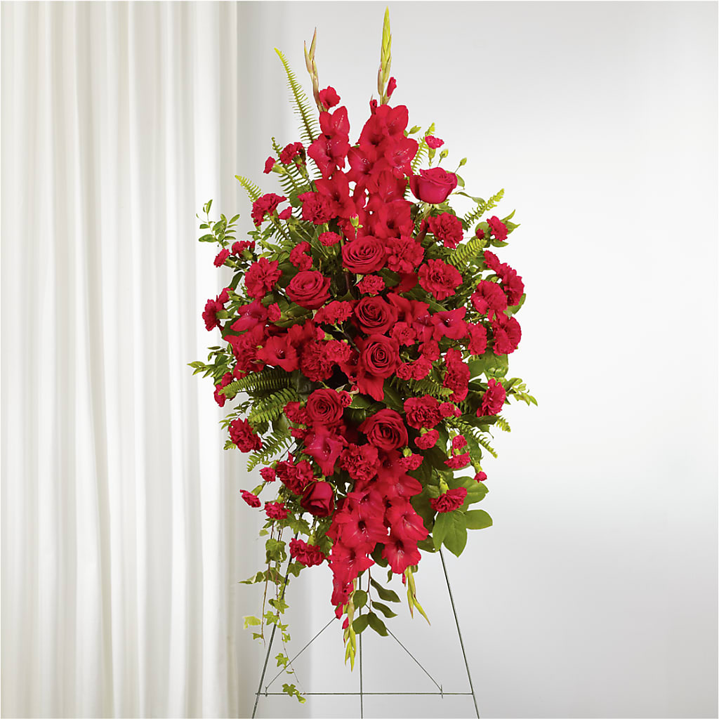 From the Heart Standing Spray – Olson Florist, Salem OR