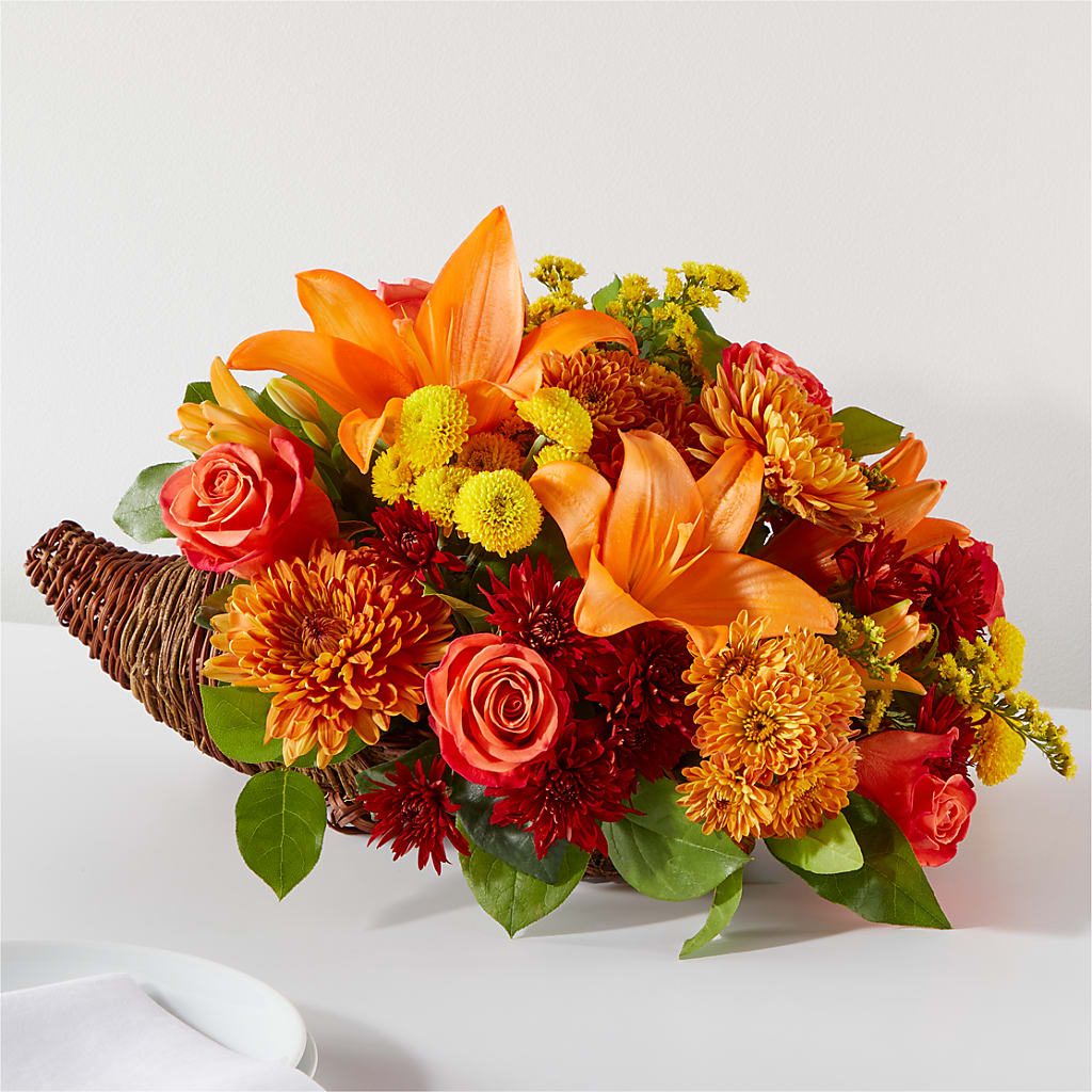 Bouquet of Blessings Cornucopia – Olson Florist, Salem OR