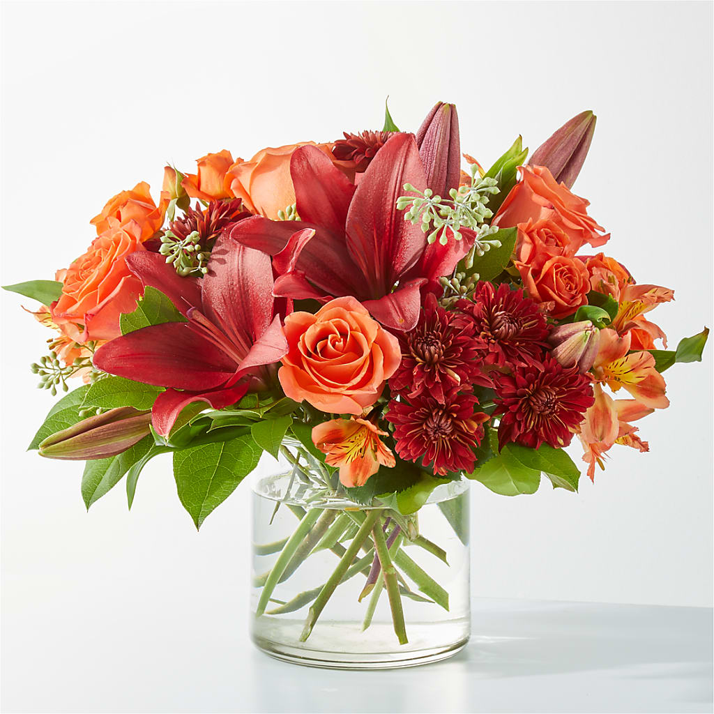 Crimson Leaves Bouquet – Olson Florist, Salem OR