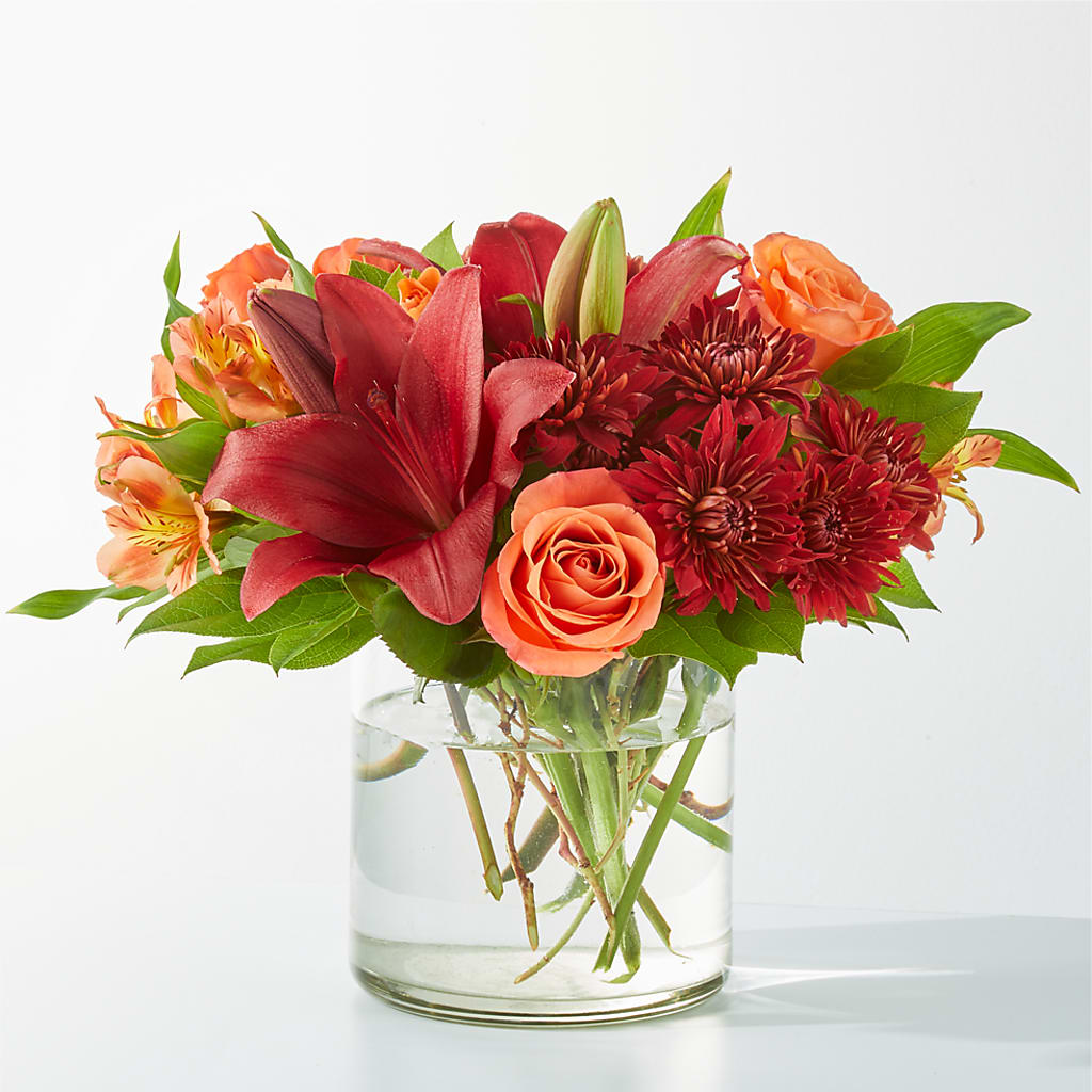 Crimson Leaves Bouquet – Olson Florist, Salem OR