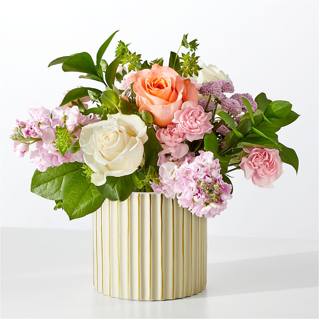 French Market Bouquet with Ivory Vase – Olson Florist, Salem OR