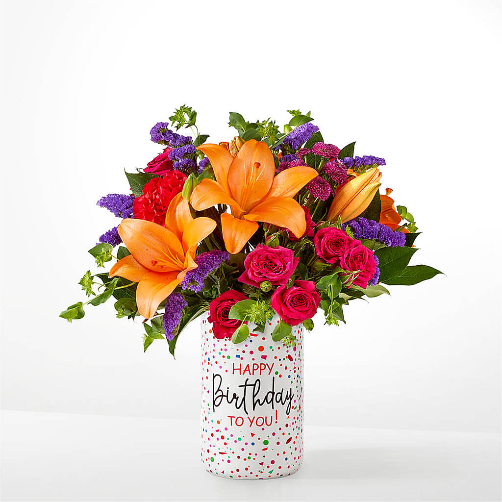Birthday Palooza Bouquet –  Olson Florist, Salem OR