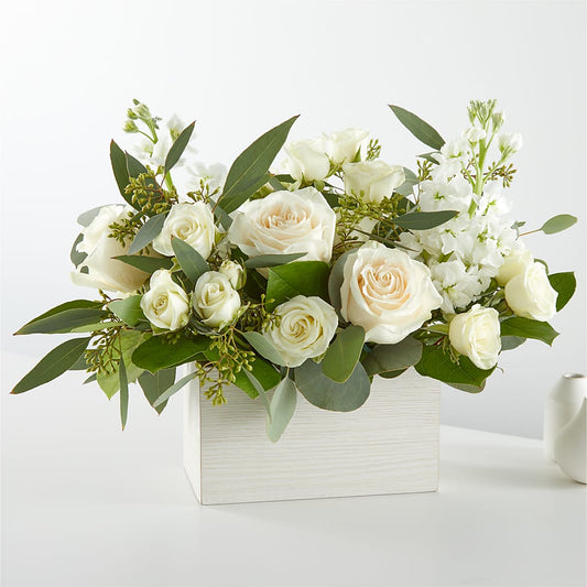 Fresh Linen Box Bouquet –  Olson Florist, Salem OR
