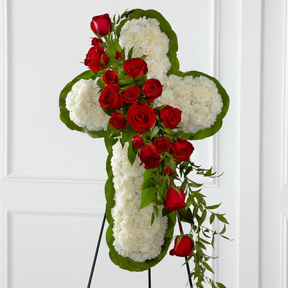 Floral Cross Easel –  Olson Florist, Salem OR