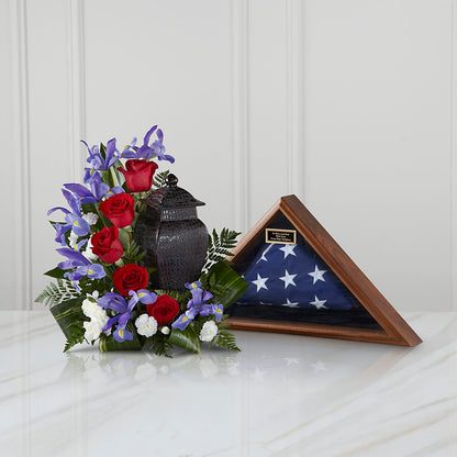 Patriotic Tribute Arrangement –  Olson Florist, Salem OR