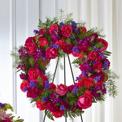 Calming Colors Wreath –  Olson Florist, Salem OR