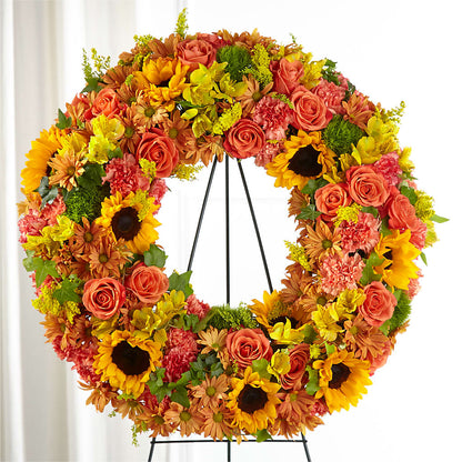Autumnal Memories Wreath (Standard) –  Olson Florist, Salem OR