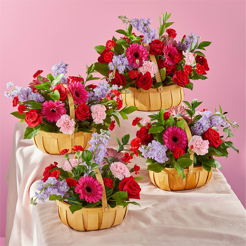 Pink Picnic Basket –  Olson Florist, Salem OR