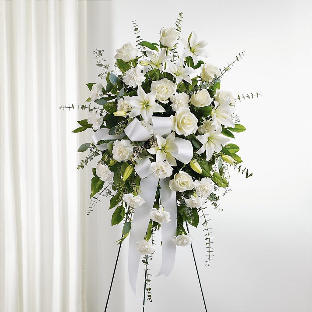 With Care Standing Spray –  Olson Florist, Salem OR