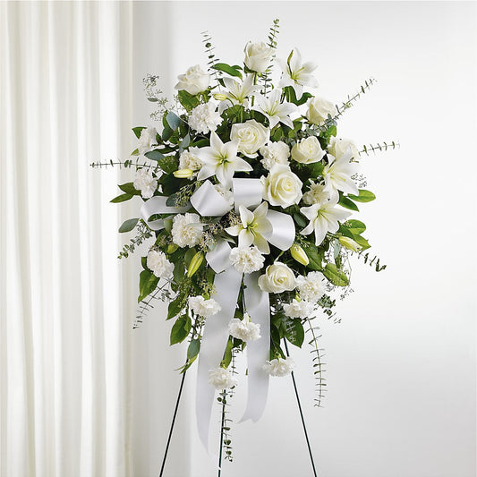 With Care Standing Spray –  Olson Florist, Salem OR